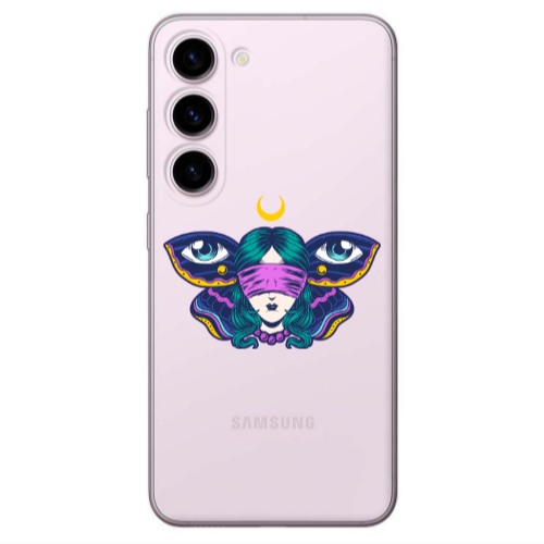 Samsung S23 Eye in my ear Transparent Silicone TPU Θήκη