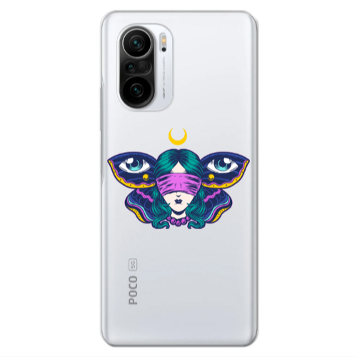 Xiaomi Poco F3 Eye in my ear Transparent Silicone TPU Θήκη