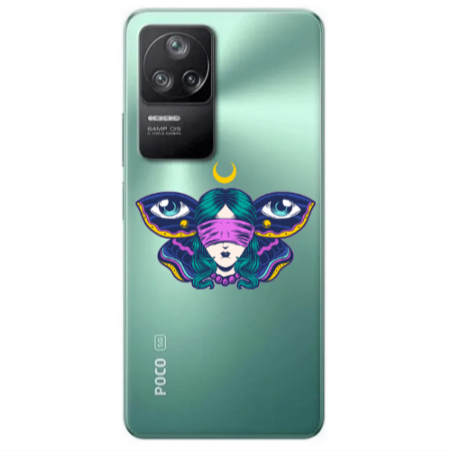 Xiaomi Poco F4 Eye in my ear Transparent Silicone TPU Θήκη
