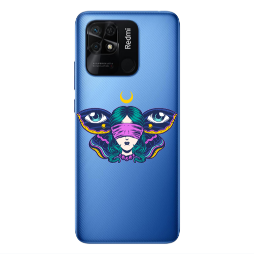 Xiaomi Poco C40 Eye in my ear Transparent Silicone TPU Θήκη
