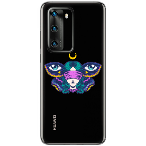 Huawei P40 Eye in my ear Transparent Silicone TPU Θήκη