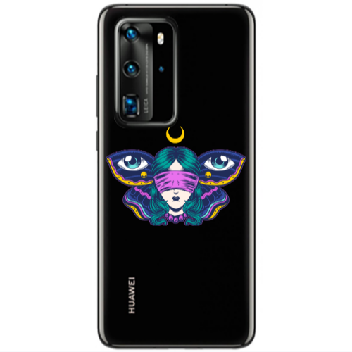 Huawei P40 Pro Eye in my ear Transparent Silicone TPU Θήκη
