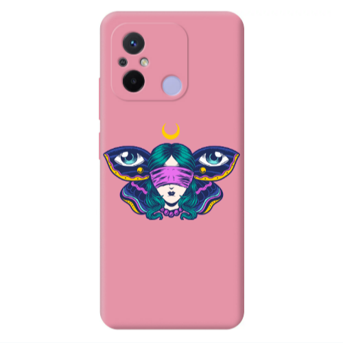 Xiaomi Redmi 12C Eye in my ear Pink Colored Silicone TPU Θήκη