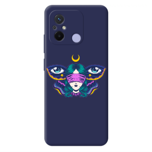 Xiaomi Redmi 12C Eye in my ear Dark blue Colored Silicone TPU Θήκη