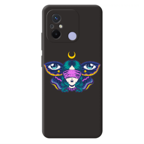 Xiaomi Redmi 12C Eye in my ear Black Colored Silicone TPU Θήκη