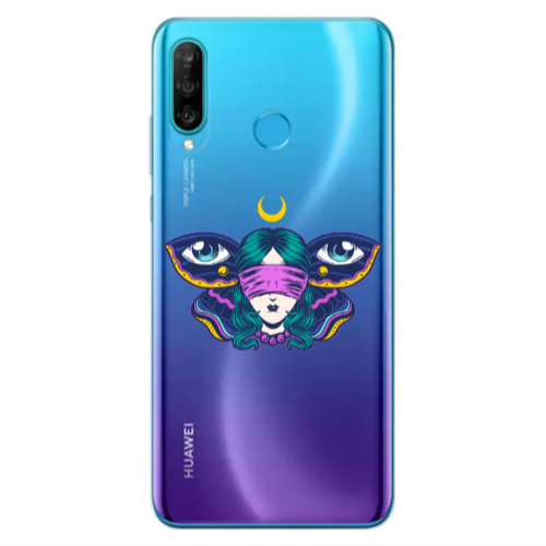 Huawei P30 Lite Eye in my ear Transparent Silicone TPU Θήκη