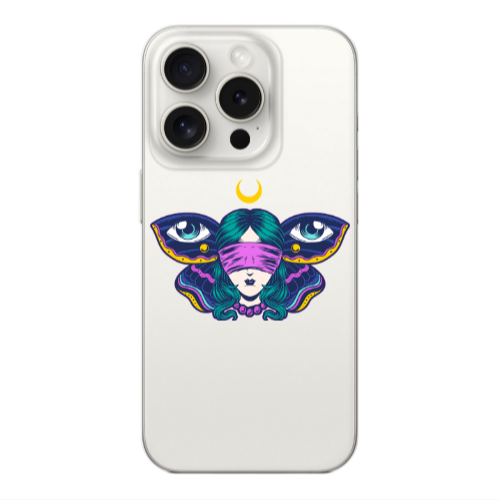 Apple iPhone 15 Pro Eye in my ear Transparent Silicone TPU Θήκη