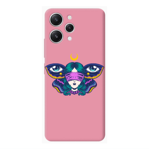 Xiaomi Redmi 12 Eye in my ear Pink Colored Silicone TPU Θήκη