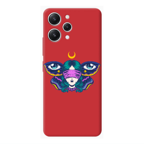 Xiaomi Redmi 12 Eye in my ear Red Colored Silicone TPU Θήκη