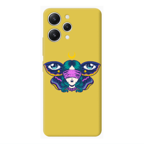 Xiaomi Redmi 12 Eye in my ear Yellow Colored Silicone TPU Θήκη