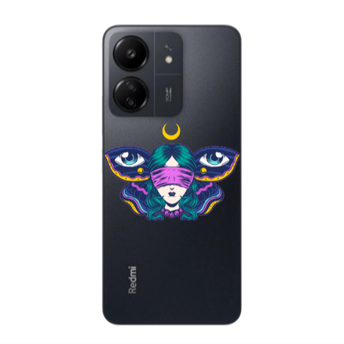 Xiaomi Redmi 13C Eye in my ear Transparent Silicone TPU Θήκη