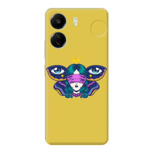Xiaomi Redmi 13C Eye in my ear Yellow Colored Silicone TPU Θήκη