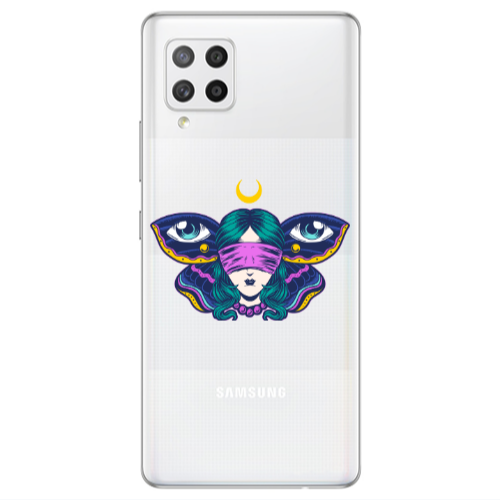 Samsung A42 5G Eye in my ear Transparent Silicone TPU Θήκη