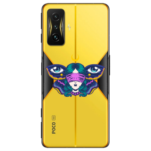 Xiaomi Poco F4 Gt Eye in my ear Transparent Silicone TPU Θήκη