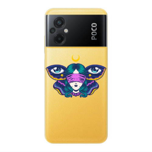 Xiaomi Poco M5 Eye in my ear Transparent Silicone TPU Θήκη