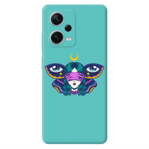 Xiaomi Poco X5 Eye in my ear Turquoise Colored Silicone TPU Θήκη
