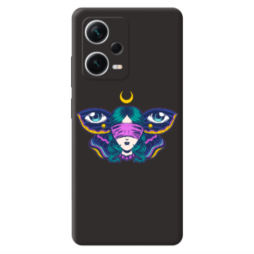 Xiaomi Poco X5 Eye in my ear Black Colored Silicone TPU Θήκη