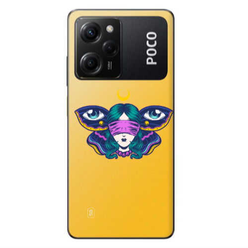 Xiaomi Poco X5 Pro Eye in my ear Transparent Silicone TPU Θήκη