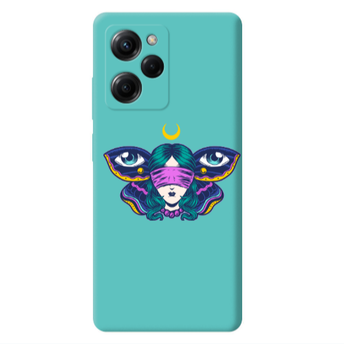 Xiaomi Poco X5 Pro Eye in my ear Turquoise Colored Silicone TPU Θήκη