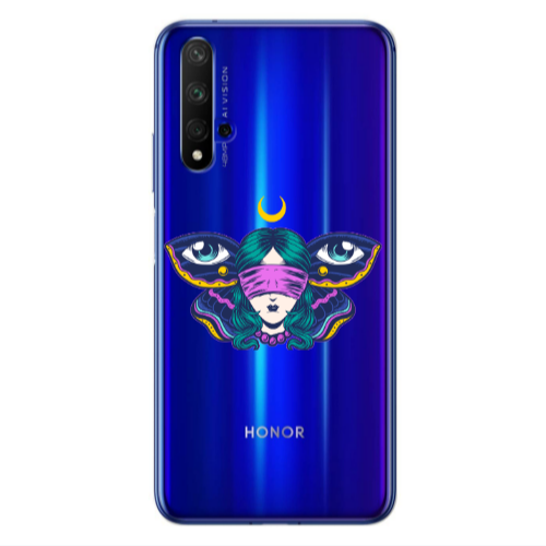 Huawei Nova 5 T Eye in my ear Transparent Silicone TPU Θήκη