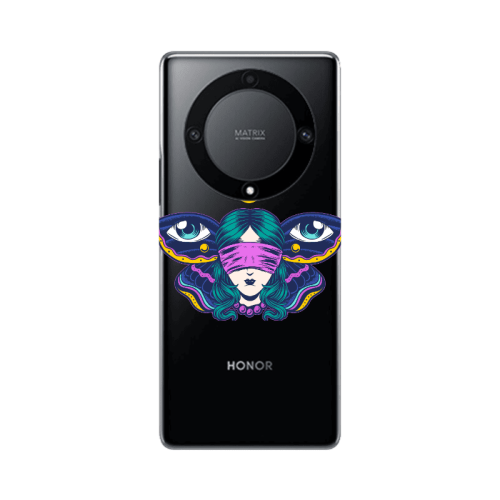 Honor Magic5 Lite 5G Eye in my ear Transparent Silicone TPU Θήκη