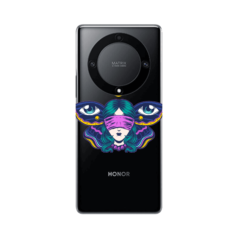 Honor Magic5 Lite 5G Eye in my ear Transparent Silicone TPU Θήκη