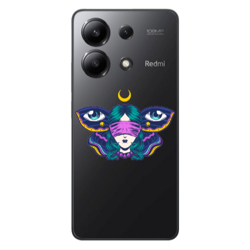 Xiaomi Redmi Note 13 4G Eye in my ear Transparent Silicone TPU Θήκη