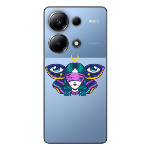 Xiaomi Poco M6 Pro 4G Eye in my ear Transparent Silicone TPU Θήκη