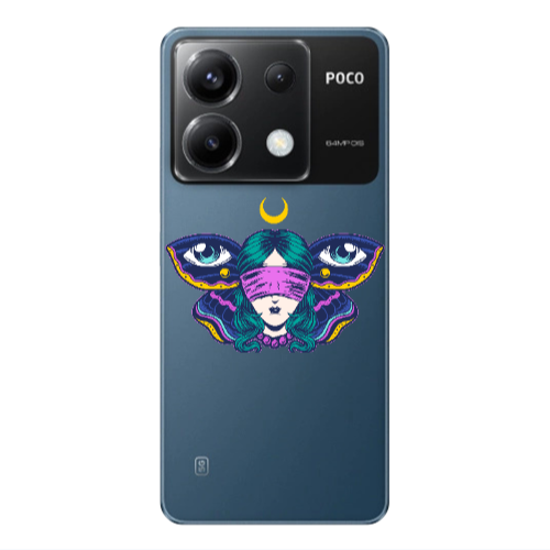 Xiaomi Poco X6 5G Eye in my ear Transparent Silicone TPU Θήκη