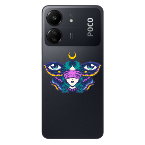 Xiaomi Poco C65 Eye in my ear Transparent Silicone TPU Θήκη