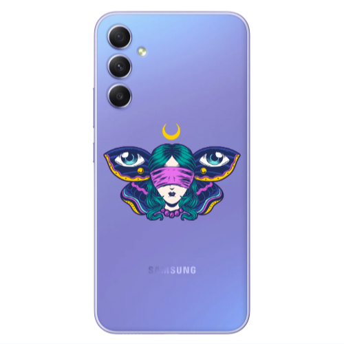 Samsung A15 5G Eye in my ear Transparent Silicone TPU Θήκη