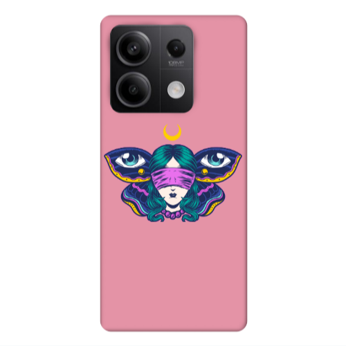Xiaomi Redmi Note 13Pro 5G Eye in my ear Pink Colored Silicone TPU Θήκη