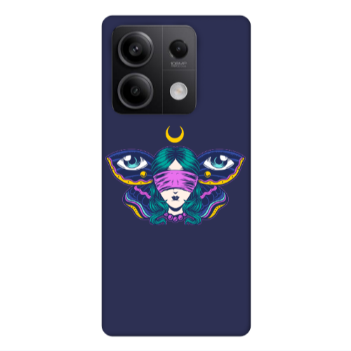 Xiaomi Redmi Note 13Pro 5G Eye in my ear Dark blue Colored Silicone TPU Θήκη