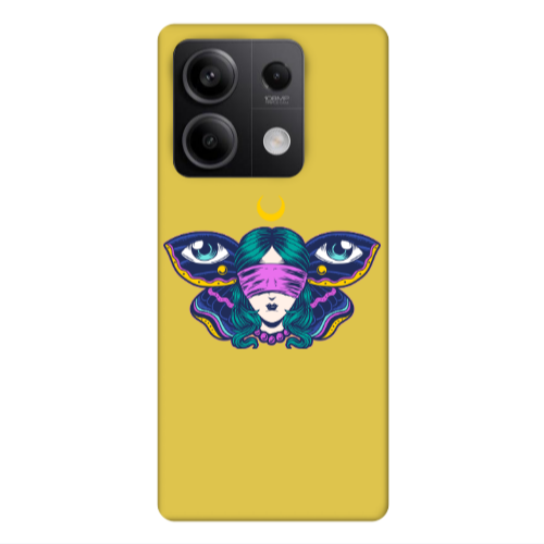 Xiaomi Redmi Note 13Pro 5G Eye in my ear Yellow Colored Silicone TPU Θήκη