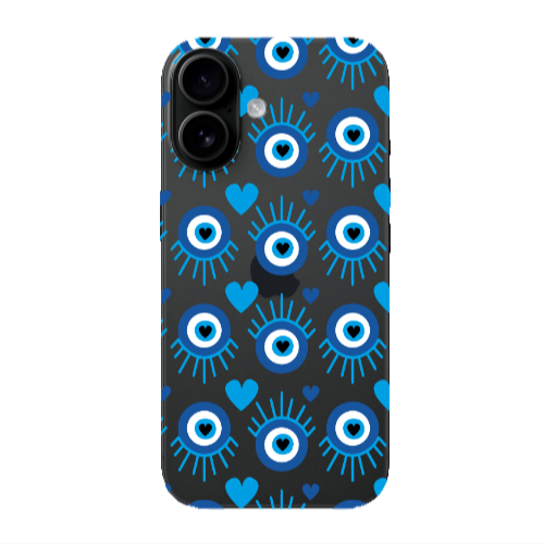 Apple Iphone 16 plus Heart Eye Transparent Silicone TPU Θήκη