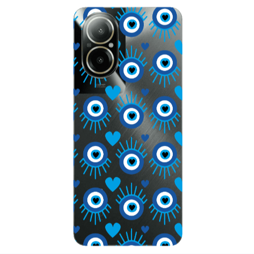 Realme C67 Heart Eye Transparent Silicone TPU Θήκη