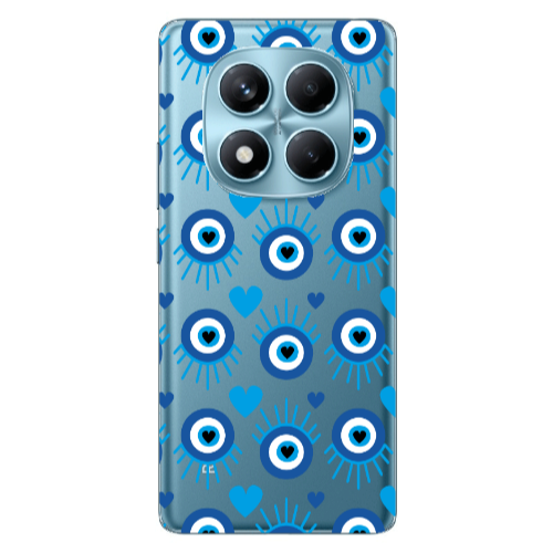 Xiaomi Redmi Note 14 Pro Heart Eye Transparent Silicone TPU Θήκη