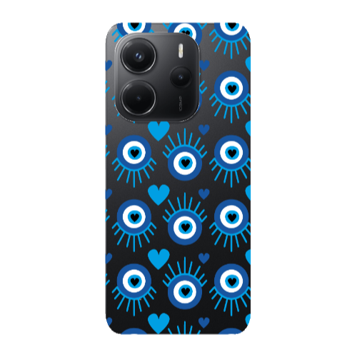 Xiaomi Redmi Note 14 Heart Eye Transparent Silicone TPU Θήκη
