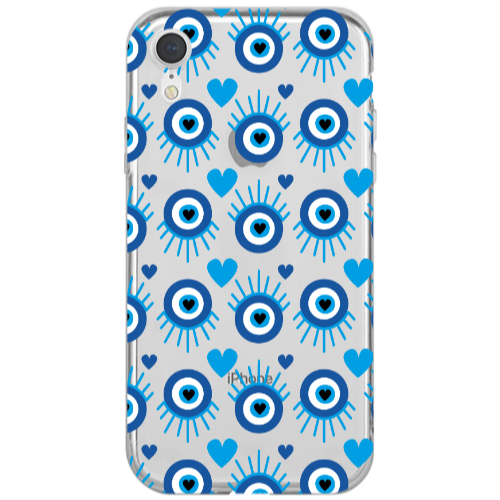 Apple iPhone Xr Heart Eye Transparent Silicone TPU Θήκη