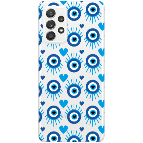 Samsung A52 Heart Eye Transparent Silicone TPU Θήκη
