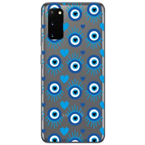 Samsung S20 Heart Eye Transparent Silicone TPU Θήκη