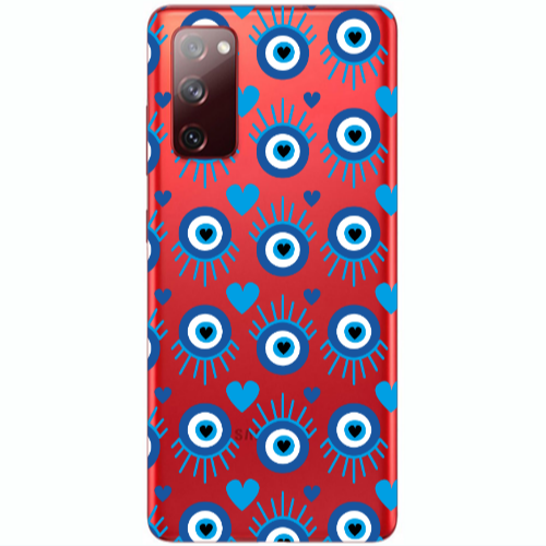Samsung S20 FE Heart Eye Transparent Silicone TPU Θήκη