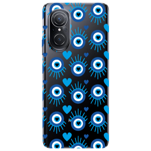 Huawei Nova 9 SE Heart Eye Transparent Silicone TPU Θήκη