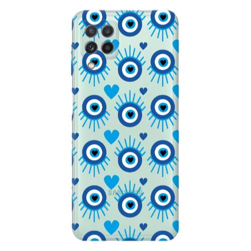 Samsung A22 4G Heart Eye Transparent Silicone TPU Θήκη