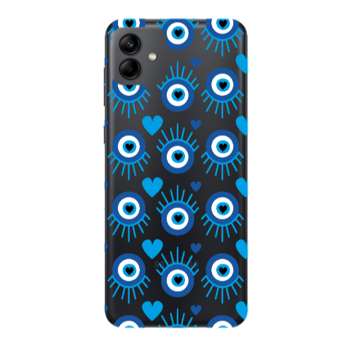 Samsung A04 Heart Eye Transparent Silicone TPU Θήκη
