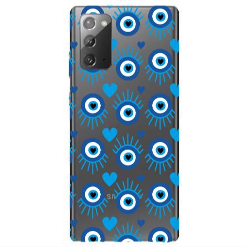 Samsung Note 20 Heart Eye Transparent Silicone TPU Θήκη