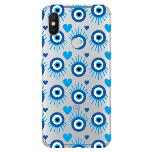 Xiaomi Redmi S2 Heart Eye Transparent Silicone TPU Θήκη
