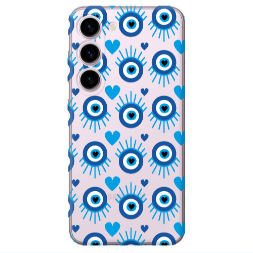 Samsung S23 Plus Heart Eye Transparent Silicone TPU Θήκη