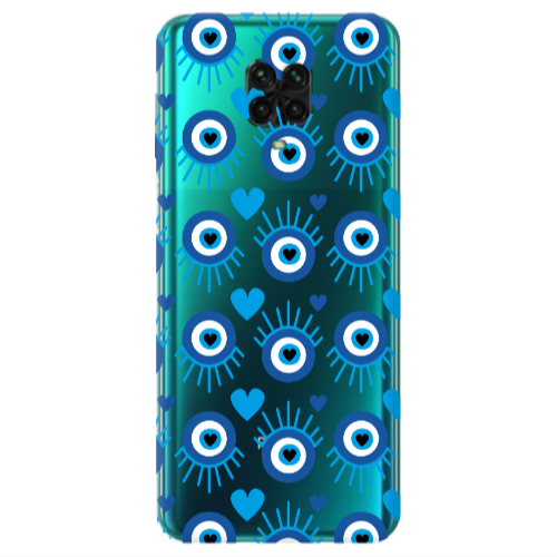 Xiaomi Redmi Note 9S Heart Eye Transparent Silicone TPU Θήκη