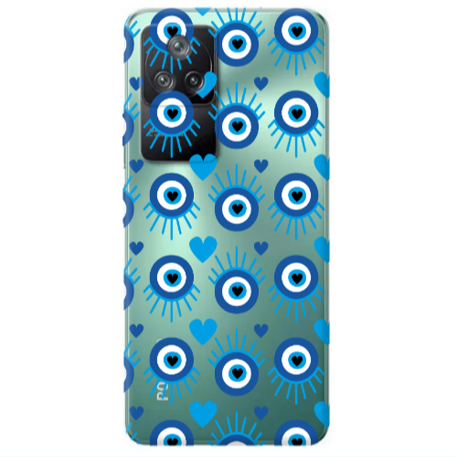 Xiaomi Poco F4 Heart Eye Transparent Silicone TPU Θήκη